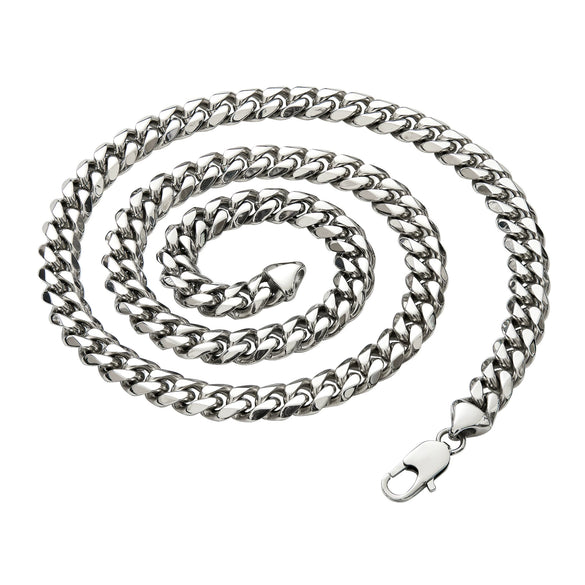 Unisex Titanium Steel Necklace With Geometric Pattern And Polishing Treatment