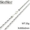 Unisex Titanium Steel Twist Chain Necklace With Geometry Pattern And Gold Inlaid Pendant