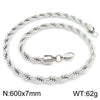 Unisex Titanium Steel Twist Chain Necklace With Geometry Pattern And Gold Inlaid Pendant