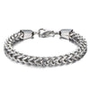 Unisex Titanium Steel Woven Chain Bracelet With Geometric Rhombus And Cartoon Floral Patterns Wholesale Fashion Jewelry