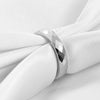 Unisex Tungsten Steel Couple Rings With Faceted Geometric Rhombus Design And Electroplated Finish Minimalist Fashion Accessories Wholesale