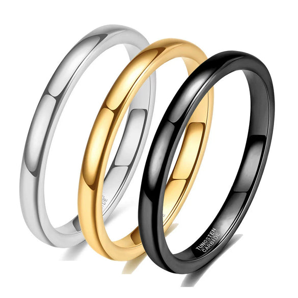 Unisex Tungsten Steel Couple Rings With Geometric Design And Electroplated Finish Minimalist Matching Jewelry Accessories