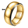 Unisex Tungsten Steel Geometric Rings With Smooth Finish And Electroplated Design Wholesale Fashion Accessories