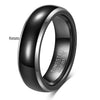 Unisex Tungsten Steel Ring With Geometric Design And Black And Gold Electroplated Finish Fashion Jewelry
