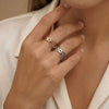 Unisex Vintage Crosscutout Electroplated Ring With Elegant Design