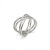 Unisex Vintage Crosscutout Electroplated Ring With Elegant Design