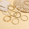 Unisex Women's Multilayer Handmade Copper Beads And Imitation Pearl Geometric Style Bracelet