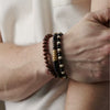 Unisex Wooden Geometric Handmade Beaded Bracelet Set
