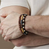 Unisex Wooden Geometric Handmade Beaded Bracelet Set