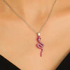 Unisex Zinc Alloy Animal Zodiac Snake Pendant Necklace With Electroplating And Regular Chain Ins Style Punk Hiphop Cold Style