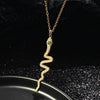 Unisex Zinc Alloy Animal Zodiac Snake Pendant Necklace With Electroplating And Regular Chain Ins Style Punk Hiphop Cold Style