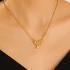 Unisex Zinc Alloy Animal Zodiac Snake Pendant Necklace With Electroplating And Regular Chain Ins Style Punk Hiphop Cold Style