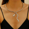 Unisex Zinc Alloy Animal Zodiac Snake Pendant Necklace With Electroplating And Regular Chain Ins Style Punk Hiphop Cold Style