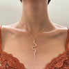 Unisex Zinc Alloy Animal Zodiac Snake Pendant Necklace With Electroplating And Regular Chain Ins Style Punk Hiphop Cold Style