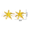 Unisex Zinc Alloy Flower Hoop Earrings With Floral Hanging Details For Versatile Fashion Jewelry