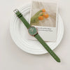 Universal Fashion Watch Set Alloy Case Canvas Strap Round Dial