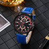 Universal Leisure Alloy Case Imitation Leather Strap Stainless Steel Buckle Round Dial Quartz Belt Watch