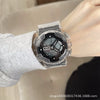 Universal Leisure Plastic And Silicone Transparent Strap Electronic Watch