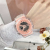 Universal Leisure Plastic And Silicone Transparent Strap Electronic Watch