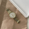 Universal Retro Style Alloy Belt Quartz Watch With Roman Round Dial And Ordinary Glass Mirror