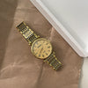 Universal Retro Style Alloy Belt Quartz Watch With Roman Round Dial And Ordinary Glass Mirror