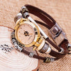 Universal Student Bracelet Watch Alloy Case Imitation Leather Strap Stainless Steel Buckle Round Dial Leisure Style