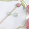 Uvplated Acrylic Photo Frame Love Stars Diy Handmade String Beads Mobile Phone Chain Pendant Jewelry Clothing Accessories