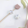 Uvplated Acrylic Photo Frame Love Stars Diy Handmade String Beads Mobile Phone Chain Pendant Jewelry Clothing Accessories