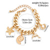 Vacation Beach Starfish Dolphin Shell Alloy Aluminum Wholesale Bracelets