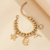 Vacation Beach Starfish Dolphin Shell Alloy Aluminum Wholesale Bracelets