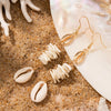 Vacation Beach Starfish Shell Shell Zinc Alloy Drop Earrings