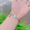 Vacation Classic Style Customization Laser Engraving Solid Color Titanium Steel Cuban Link Chain Curb Chain Bracelets In Bulk