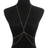 Vacation Classic Style Solid Color Rhinestones Iron Wholesale Body Chain
