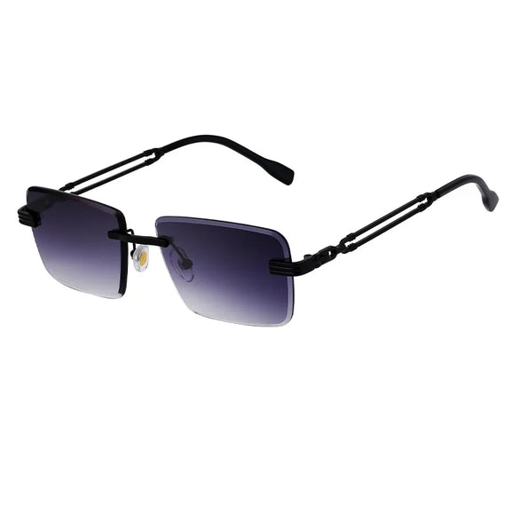 Vacation Classic Style Solid Color Pc Square Frameless Men'S Sunglasses