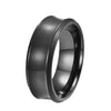 Vacation Classic Style Solid Color Titanium Steel Plating Men'S Rings Men Band Rings