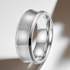 Vacation Classic Style Solid Color Titanium Steel Plating Men'S Rings Men Band Rings