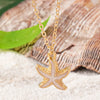 Vacation Marine Style Starfish Zinc Alloy Unisex Pendant Necklace