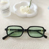 Vacation Simple Style Color Block Resin Square Full Frame Women'S Sunglasses