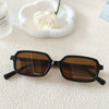 Vacation Simple Style Color Block Resin Square Full Frame Women'S Sunglasses