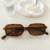 Vacation Simple Style Color Block Resin Square Full Frame Women'S Sunglasses