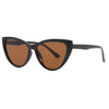 Vacation Simple Style Solid Color Ac Cat Eye Full Frame Women'S Sunglasses