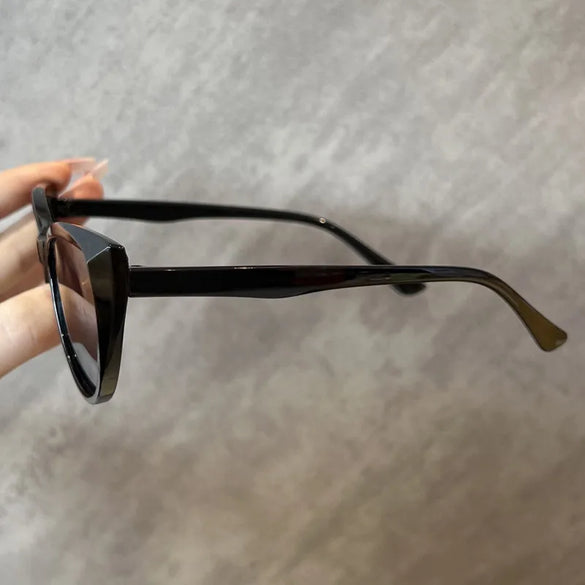 Vacation Simple Style Solid Color Ac Cat Eye Full Frame Women'S Sunglasses