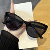 Vacation Simple Style Solid Color Ac Cat Eye Full Frame Women'S Sunglasses