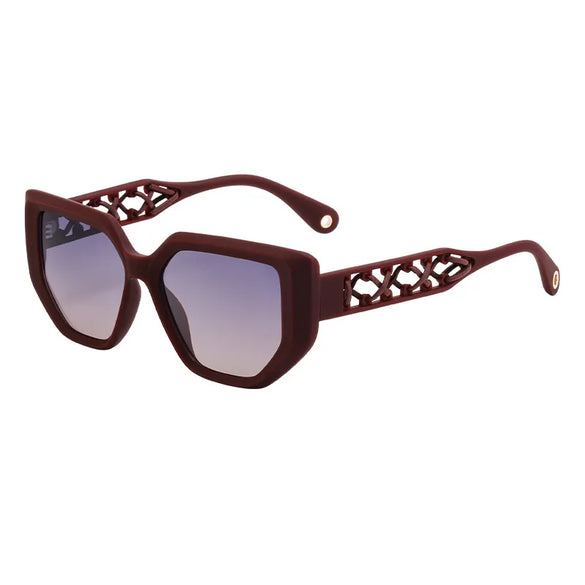 Vacation Simple Style Solid Color Pc Cat Eye Full Frame Women'S Sunglasses