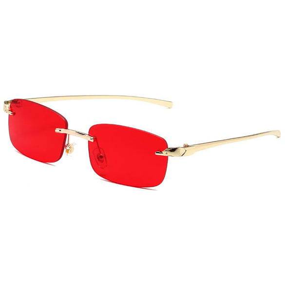 Vacation Simple Style Solid Color Pc Square Frameless Women'S Sunglasses