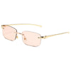 Vacation Simple Style Solid Color Pc Square Frameless Women'S Sunglasses