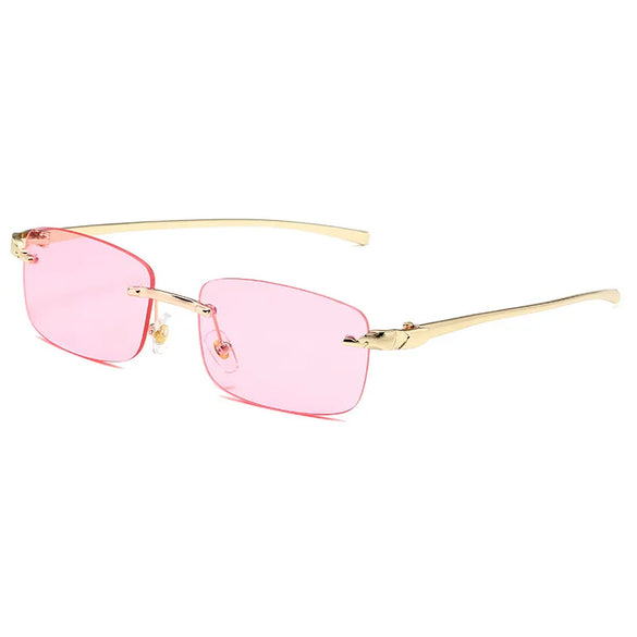 Vacation Simple Style Solid Color Pc Square Frameless Women'S Sunglasses