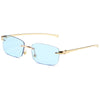 Vacation Simple Style Solid Color Pc Square Frameless Women'S Sunglasses