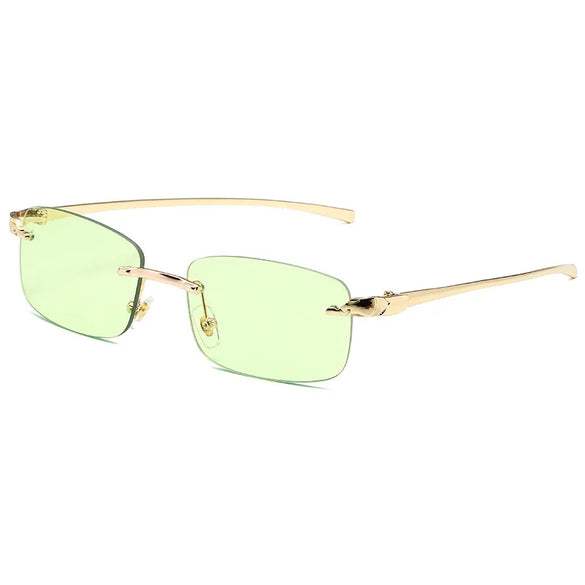 Vacation Simple Style Solid Color Pc Square Frameless Women'S Sunglasses