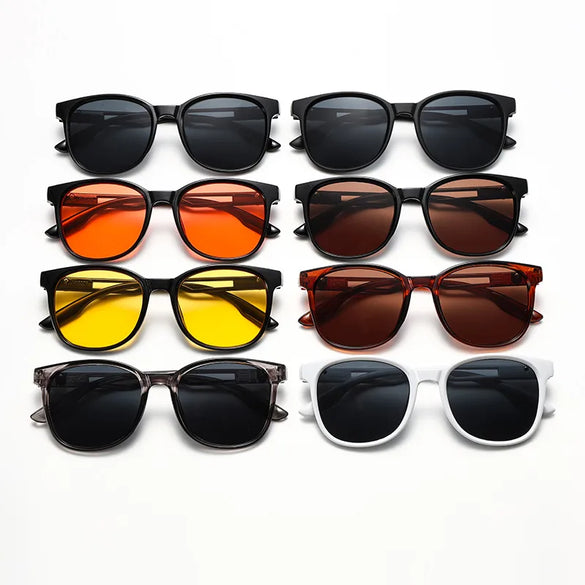Vacation Simple Style Solid Color Pc Square Full Frame Women'S Sunglasses